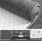 AROGAN Washable 4×6 Living Room Rug, Modern Area Rugs with Soft Memory Foam for Bedroom, Minimalist Non-Slip Indoor Floor Carpet for Dining Room Office Kids Playroom Decor, Black and White