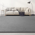Large Area Rugs for Living Room Bedroom, 6x9 Feet Grey Rug, Minimalist Modern Shag Rug, Soft Thick Comfy Memory Foam Indoor Carpet, Non-Slip Washable Rug for Boys Girls Dorm Nursery Room Home Decor
