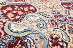 Unique Loom Narenj Collection Classic Traditional Medallion Textured Design Area Rug, 3 x 13 ft, Burgundy/Tan