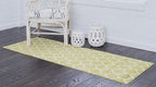 Rugs.com Lattice Collection Rug – 10 Ft Runner Light Green Medium Rug Perfect for Hallways, Entryways