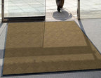 WaterHog Diamond | Commercial-Grade Entrance Mat with Rubber Border – Indoor/Outdoor, Quick Drying, Stain Resistant Door Mat (Camel, 2' x 3')