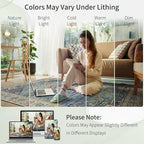 Enkor Area Soft Rugs 6x9 Washable Non Slip Boho Floor Rugs for Living Room Bedroom, Vintage Style Farmhouse Mat for Kitchen Entryway Green & Blue