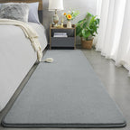 Amearea Modern Soft Hallway Runner Rug, 2x8 Feet Area Rug Runners for Hallways, Washable Runner Rugs, Non Slip Memory Foam Runner Rugs Carpet for Entrance Kitchen Kids Room Decor, Grey