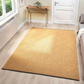 LUXE WEAVERS Modern Farmhouse Yellow 5x7 Washable Area Rug, Anti-Slip Diamond Pattern Carpet