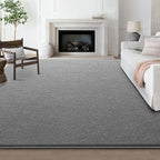 Large Modern Area Rugs for Living Room Bedroom, 6x9 Feet Grey Ultra Soft Solid Thickened Memory Foam Indoor Minimalist Carpets, Non-Slip Comfy Rugs for Boys Girls Nursery Kids Room Home Décor