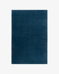 Hand-Tufted Wool Runner Area Rug – Soft Premium Wool Carpet for Living Room, Bedroom & Home Décor – 2.6X12 ft| Deep Blue – Durable, Non-Slip Backing, Handcrafted Rug