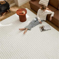 Bedsure 6x9 Fluffy Area Rugs for Living Room, Machine Washable Rugs, Non-Slip Backing, Non-Shedding, Pet Friendly Throw Rug for Bedroom Dining Room, Coconut White