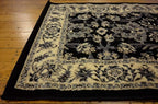 Unique Loom Sialk Hill Collection Area Rug - Washington (2' 7" x 10' Runner Black/Gray)
