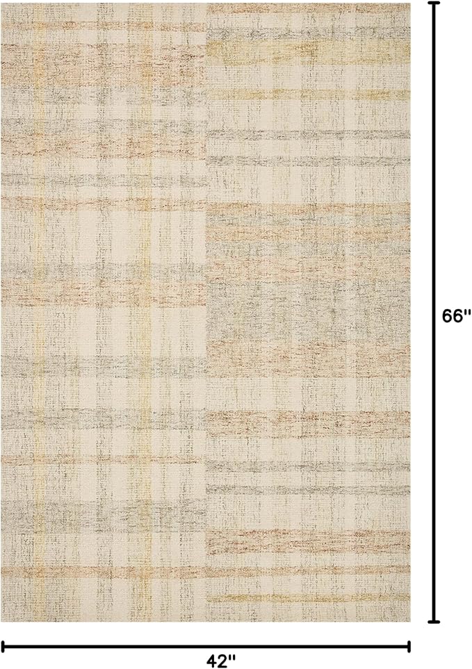 Loloi Chris Loves Julia Chris Collection CHR-04 Natural/Multi 3'-6'' x 5'-6'', .50" Pile Height, Accent Rug