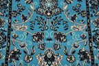 Unique Loom Sialk Hill Collection Area Rug - Washington (2' 11" x 16' 5" Runner Turquoise/Black)