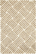 Dash & Albert Layers Ochre Hand Hooked Wool Rug, 9.5 X 13.5 Feet, Yellow/Orange Geometric Pattern - Premium Luxury Hotel Quality Soft Breathable Hypoallergenic Machine Washable Easy Care All Season