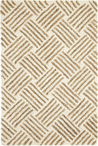 Dash & Albert Layers Ochre Hand Hooked Wool Rug, 9.5 X 13.5 Feet, Yellow/Orange Geometric Pattern - Premium Luxury Hotel Quality Soft Breathable Hypoallergenic Machine Washable Easy Care All Season