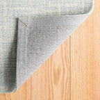 Dash and Albert Crosshatch Wool Area Rug - 5' x 8' Sky Blue Solid Hand Micro Hooked Accent Rug - Durable, High Traffic Areas Bedroom, Hallway, Stairs - Premium Luxury Hotel Quality Soft Breathable