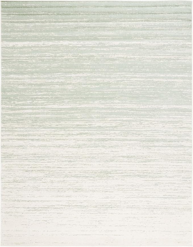 SAFAVIEH Area Rug 11x15 - Adirondack Collection - Large - Sage & Ivory, Modern Ombre Design, Non Shedding & Easy to Clean, Ideal for Living Room, Bedroom, Office, Dining Space (ADR113X)