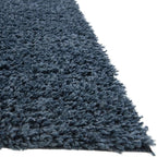 Unique Loom Davos Shag Collection Area Rug - Solid (2' 7" x 20' Runner, Marine Blue)