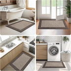 Machine Washable Kitchen Rug 32" x 48", Non Slip Indoor Door Rug, Absorbent Entrance Runner Rug for Bedroom, Hallway, Bathroom, Floor