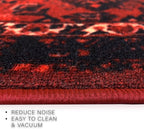 Custom Made Runner Rug Low Pile With Rubber Backing For Kitchen Foyer Hallway Entry Choose Your Length Size 31 Inch Wide Tribal Oriental Bokhara Torkaman Burgundy Color (2 feet x 31 Inch)