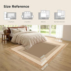Bedsure 5x7 Printed Jute Rug for Living Room, Machine Washable Rugs, Jute-Look Rug, Non-Slip Backing, Non-Shedding