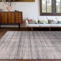 Rugshop Bohemian Stripe Lines Washable Non Slip Area Rug 8' x 10' Brown