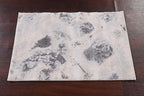 Abstract Transitional Turkish Oriental Area Rug 3x5