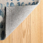 Dash and Albert Paint Chip Wool Area Rug - 2' x 3' Blue Graphic Hand Micro Hooked Accent Rug - Durable, High Traffic Areas Hallway, Living Room, Stairs
