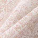Pink Area Rug 6x9 Machine Washable Vintage Living Room Distressed Non Slip Carpet Traditional Indoor Bedroom Retro Floral Accent Throw Large Rug for Office Kitchen Dining Room