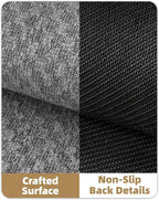 Color&Geometry Large Front Door Mat Indoor Entrance Non Slip Rubber Backed, 32"x48" Indoor Door Mats for Entryway, Dirt Trapper Double Doormat, Washable, Dark Grey (Rolled-up NO Creases)