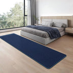 Runner Rug for Hallway, 2x8 Feet Non-Slip Washable Navy Blue Long Area Rug Runners for Hallways Bedroom, Soft Modern Comfy Memory Foam Runner Rugs Indoor Carpet for Kitchen Entrance Living Room
