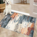COMSLE Door Mat Soft Absorbent Indoor Front Entryway Rug Machine Washable Entrance Mats for Muddy Paws Non Slip Throw Rugs 20" x 32" Doormat for Inside Foyer Bedroom - Yellow
