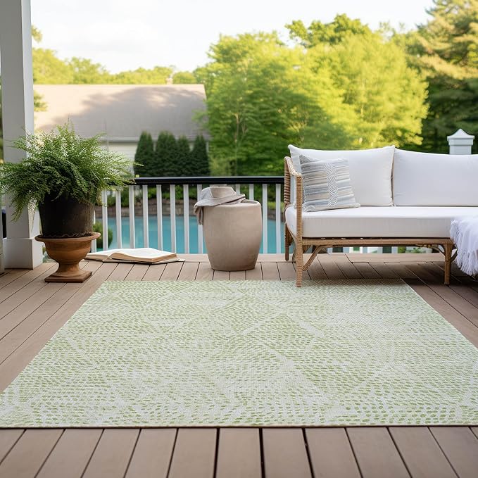 Addison Rugs Chantille ACN591 Aloe 3' x 5' Indoor Outdoor Area Rug, Easy Clean, Machine Washable, Non Shedding, Bedroom, Living Room, Dining Room, Kitchen, Patio Rug