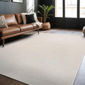 Easy Jute Rugs 9x12 White Color Living Room Indoor Outdoor Area Rug for Patio Farmhouse and Kitchen Rug High Traffic Easy to Clean Washable Solid Boho Woven Design Outside Carpet (9 x 12)