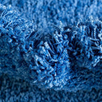 Unique Loom Solid Shag Collection Area Rug (9' x 12' 2" Rectangle, Periwinkle Blue)