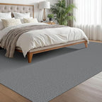 EARTHALL Washable Area Rugs 6x9 Ft Non Slip Living Room Rugs Cotton Rubber Backed Dining Room Rug Braided Bedroom Rugs Indoor Outdoor Floor Carpet for Living Room, Bedroom, Dining Room, Charcoal Gray