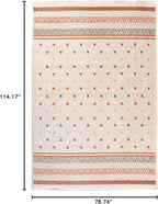 Alfa Rich 7x10 Beige Terracotta Washable Area Rugs for Living Room Kitchen Bedroom Decor Rug