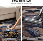 Rugshop Cream Bright Flowers Non Slip Non-Shedding Runner Rug for Hallway, Entryway and Kitchen, 2'7" x 10'