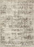 Lahome Washable Rugs 5x7 Boho Living Room Area Rug,Soft Throw Bedroom Area Rug,Retro Distressed Non-Slip Low-Pile Accent Rug Indoor Carpet for Entryway Office Home Decor(5 x 7,Beige)