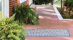 Unique Loom Outdoor Striped Collection Area Rug - Striped (2' x 6' 1" Runner, Blue/Ivory)