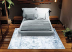 Bloom Rugs Caria Washable Non-Slip 9x12 Rug - Blue/Gray Modern Abstract Area Rug for Living Room, Bedroom, Dining Room, and Kitchen - Exact Size: 9' x 12'