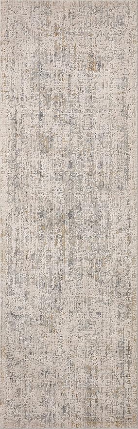Loloi Amber Lewis Alie Collection ALE-02 Sand/Sky 7'-10'' x 7'-10'', .13'' Pile Height, Round Area Rug