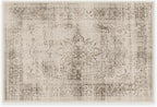 RUGGABLE Washable Vintage Area Rug – Sarrah Hazel 2x3, Stain-Resistant, Non-Slip – Small Machine Washable Rugs for Living Room, Bedroom, Hallway, Entryway & Bathroom–with Standard Pad