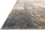 Loloi Teagan Collection TEA-08 Ivory/Mist 5'-3" x 7'-6" Area Rug, Large, Soft Neutral Rug, High-Traffic for Living Room, Bedroom, Home Office, Dining Area