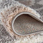 Rugshop Cozy Moroccan Trellis Gray/Cream 2' x 7'2" Indoor Shag Area Rug Runner