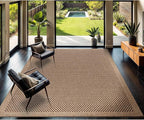 CAMILSON Easy Jute Rug 8x10, Indoor Outdoor Natural Color Fiber Area Rugs for Living Room Patio and Kitchen Rug, Sisal Boho Woven Design, Easy-Cleaning, Washable Outside Carpet Alfombras (8 x 10)