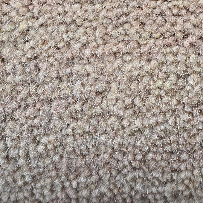 Rugsotic Carpets Hand Knotted Loom Wool ECO-Friendly Area Rugs - 2'8''x10', Runner, Beige Color, Solid Plain Design, High Pile Handmade Anti Skid Area Rugs for Living Room, Bed Room (L00111)