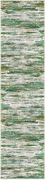 2x8 Modern Abstract Runner Rug for Hallways, Green Grey Multi Super Soft Hallway Decor Kitchen Rugs with Non-Slip, Non-Shedding Washable Rug for Entryway Bedroom Bathroom Laundry Indoor