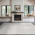 Beverly Rug Micro Loop Area Rug White 6x9 Modern Luxury Soft Boho Geometric Durable Indoor Area Rugs for Living Dining Room Office Stain Resistant Non Shedding Casual Indoor Carpet White 6 x 9
