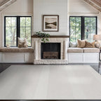 Beverly Rug Micro Loop Large Area Rug White 9x12 Modern Luxury Boho Geometric Durable Indoor Area Rugs for Living Dining Room Office Stain Resistant Non Shedding Casual Indoor Carpet White 9 x 12
