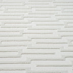 Abani Neutral Cream Area Rug for Living Room, Bedroom - Geometric Pattern - 2' x 3' - Durable & Easy to Clean