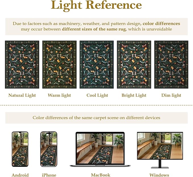 Collive Runner Rugs for Hallways, 2x6 Jungle Animal Kitchen Rugs Non Slip Washable Bathroom Runners Rug, Black Soft Ultra Thin Laundry Carpets Stain Resistant Indoor Mats for Entrance, Bedroom