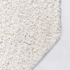 Unique Loom Solid Shag Collection Area Rug (4' Octagon, Snow White)